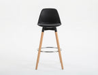 Tabouret de Bar Bois & Assise Noire – Maïko