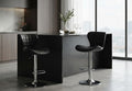 Tabouret de Bar Noir Capitonné – Novaro