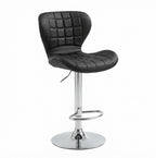 Tabouret de Bar Noir Capitonné – Novaro
