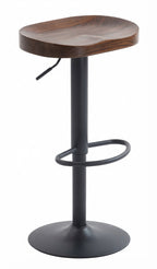 Tabouret de Bar Bois d’Orme Réglable – Riga