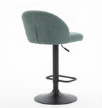 Tabouret de Bar Tissu Vert – Olvério