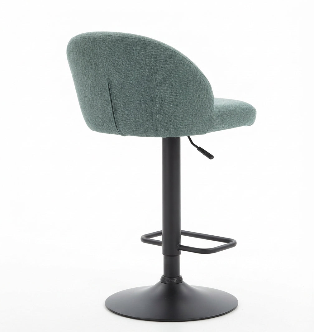Tabouret de Bar Tissu Vert – Olvério