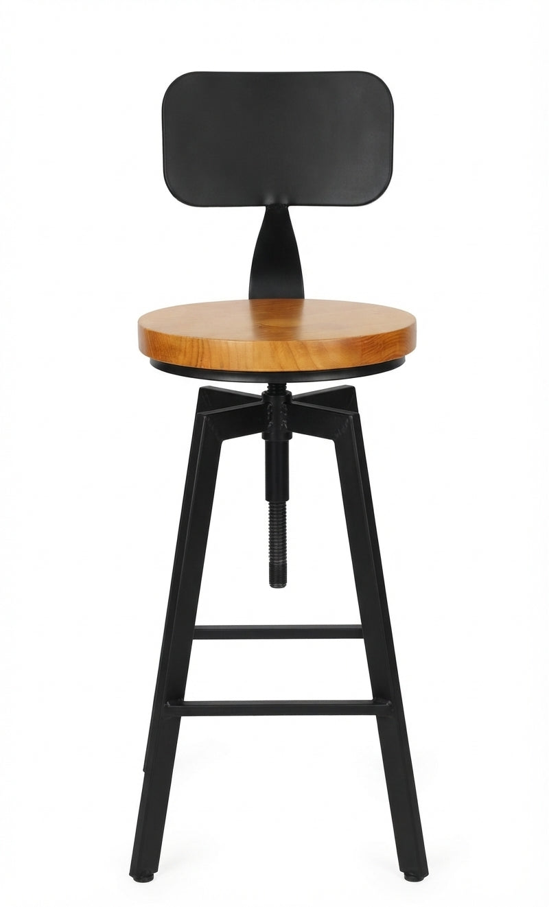 Tabouret de Bar Bois & Métal Réglable – Detroit