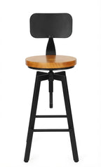 Tabouret de Bar Bois & Métal Réglable – Detroit