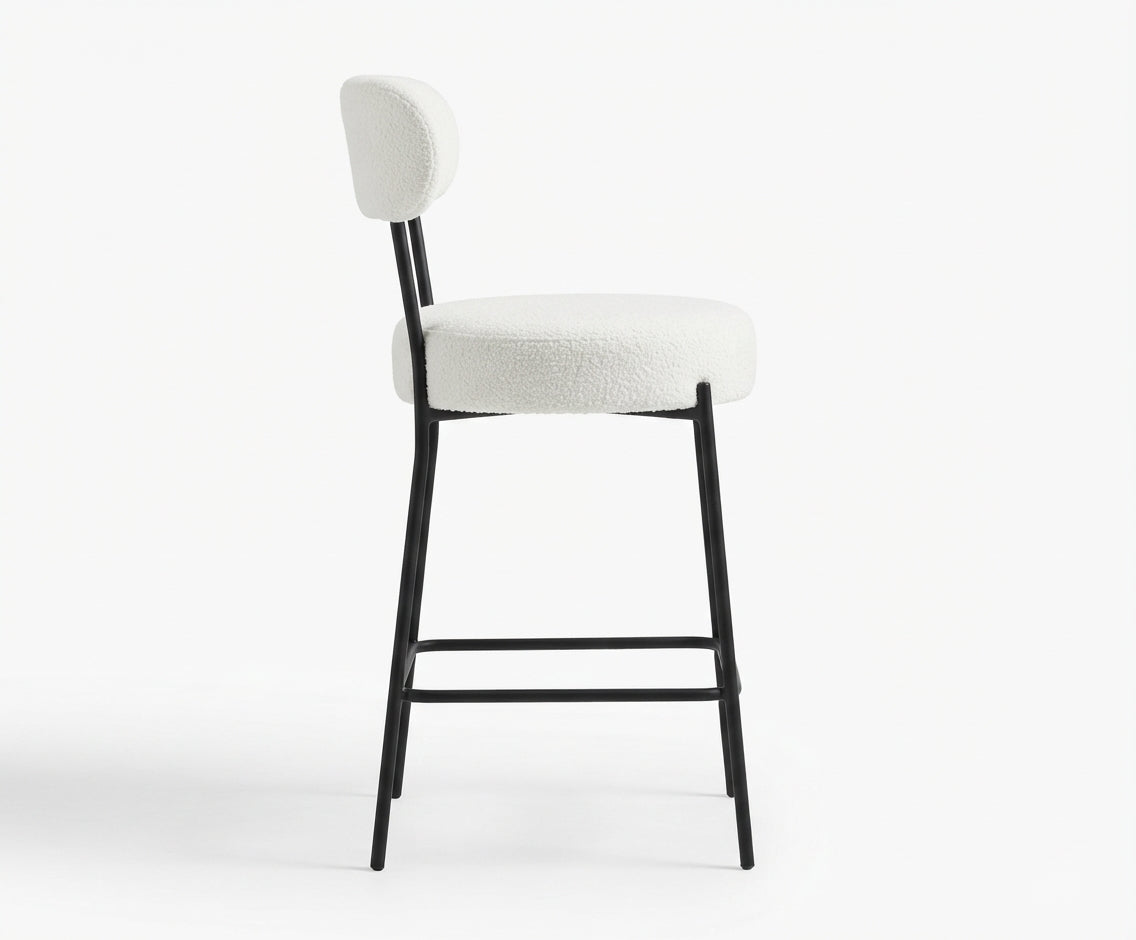 Tabouret de Bar Bouclette Crème – Évora