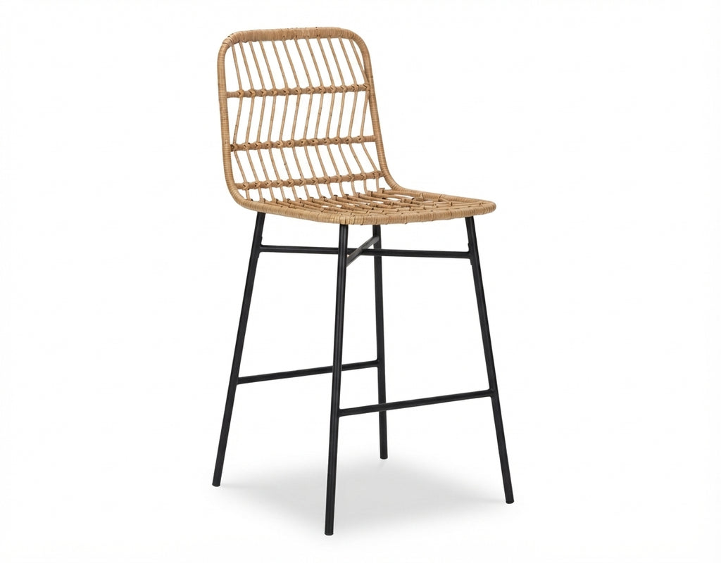 Tabouret de Bar Rotin Tressé – Azura
