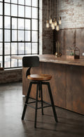 Tabouret de Bar Bois & Métal Réglable – Detroit
