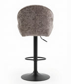 Tabouret de Bar Tissu Taupe – Livia