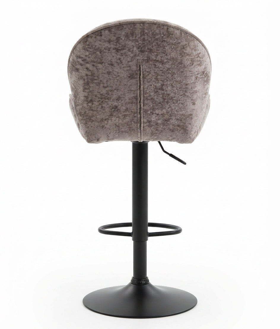Tabouret de Bar Tissu Taupe – Livia