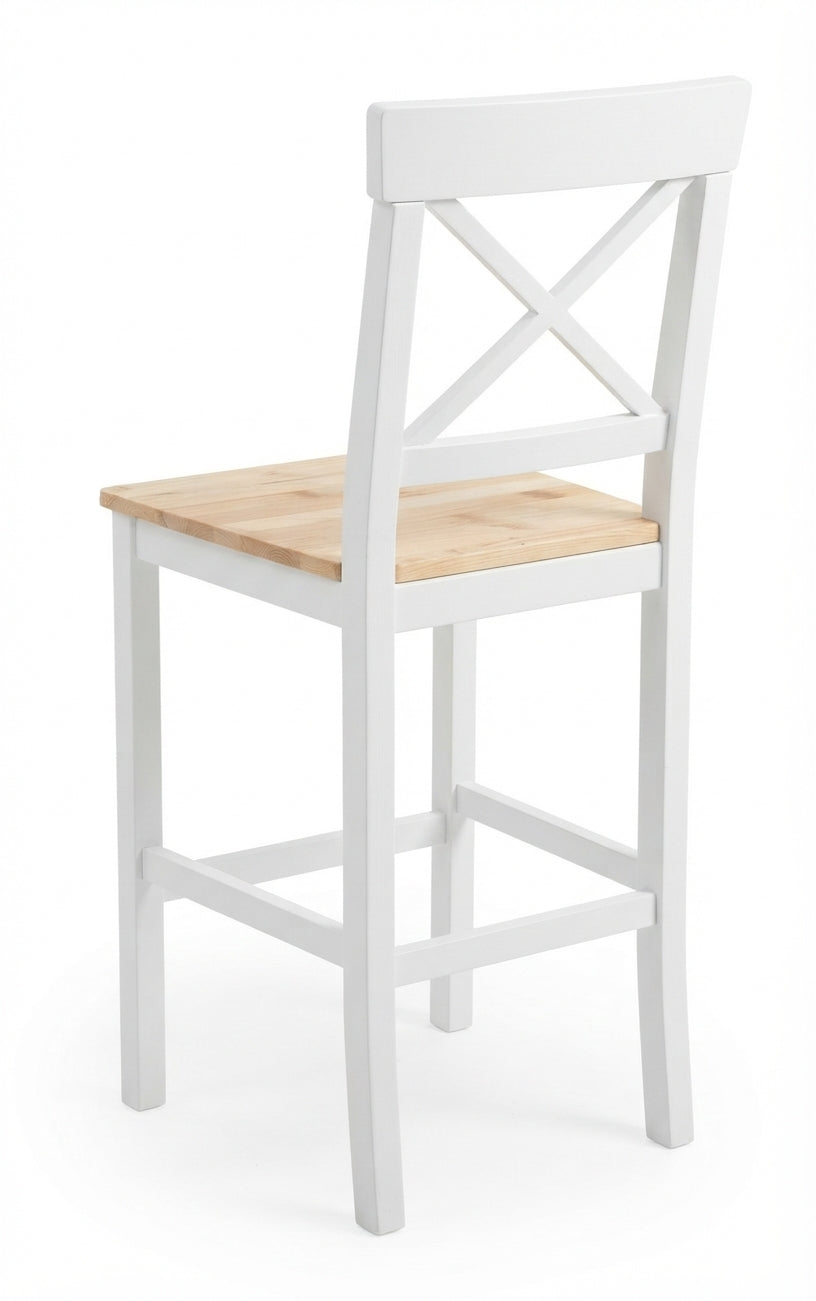 Tabouret de Bar en Bois de Pin Blanc – Brighton