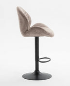 Tabouret de Bar Tissu Taupe – Livia