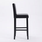 Tabouret de Bar Simili Cuir Noir – Oxford