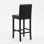 Tabouret de Bar Simili Cuir Noir – Oxford