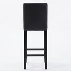 Tabouret de Bar Simili Cuir Noir – Oxford