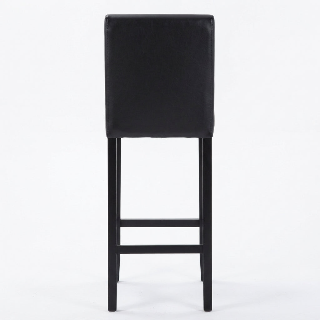 Tabouret de Bar Simili Cuir Noir – Oxford