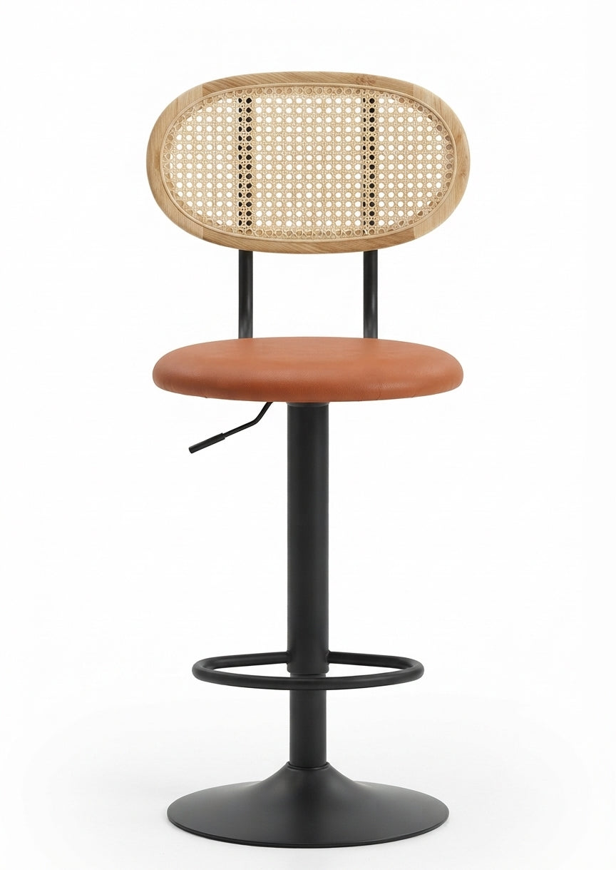 Tabouret de Bar Rotin Réglable – Oria