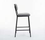 Tabouret de Bar Tissu Chenille Gris – Tavira