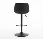Tabouret de Bar Noir Capitonné – Velmora