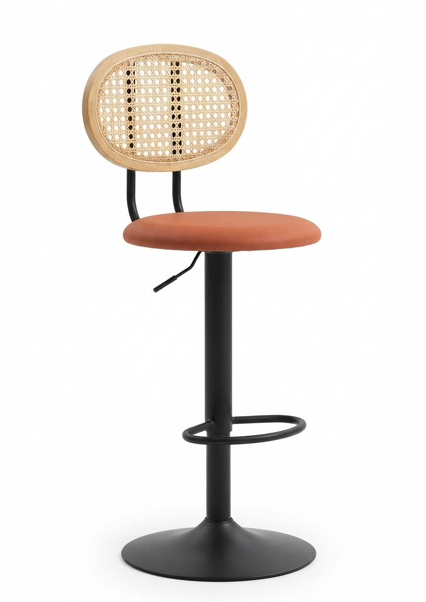 Tabouret de Bar Rotin Réglable – Oria