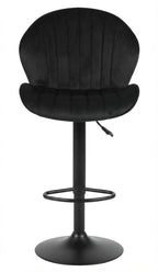 Tabouret de Bar Velours Noir Pivotant – Néro