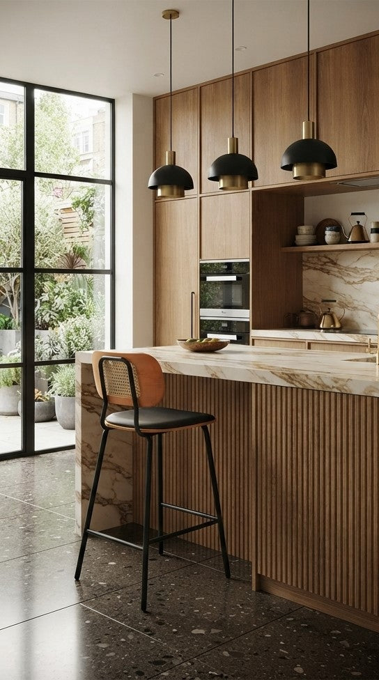 Tabouret de Bar Rotin & Bois – Calista