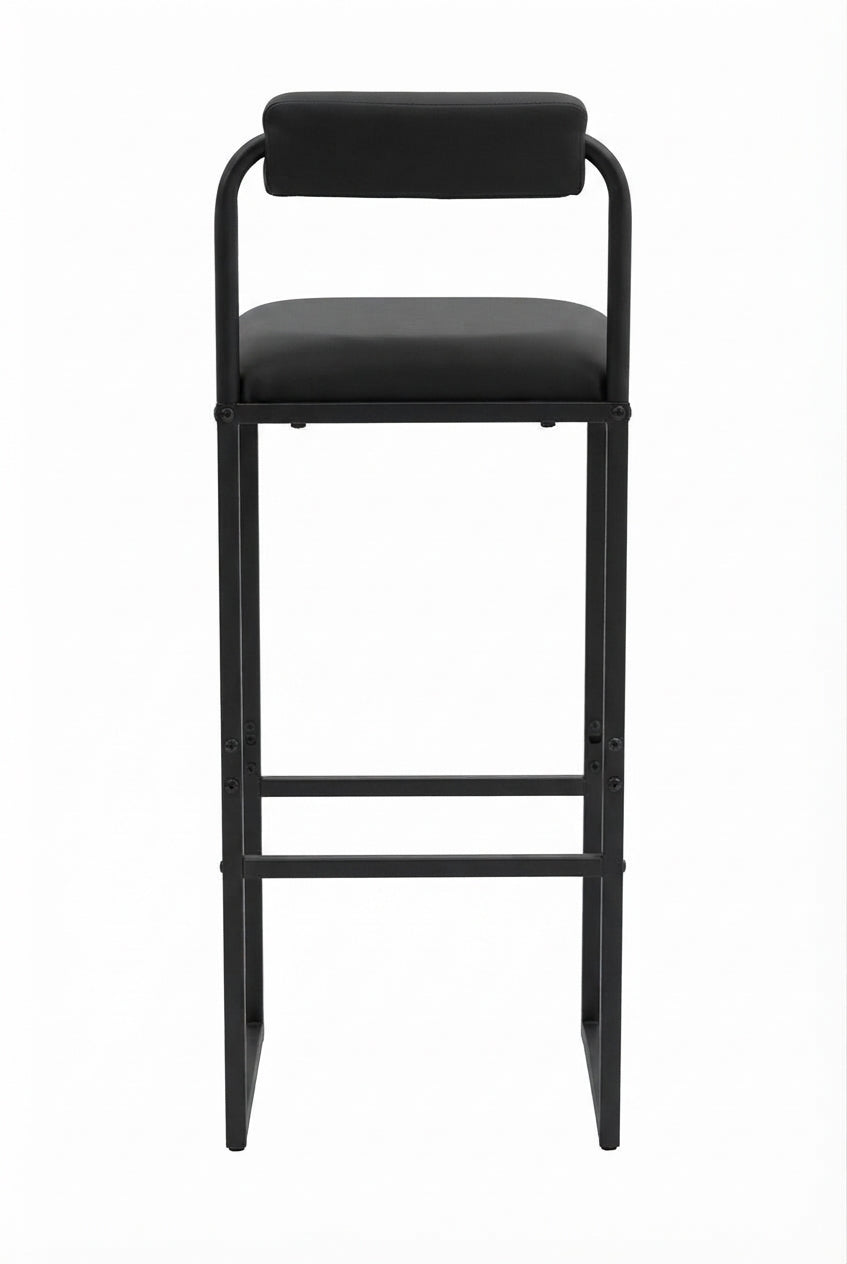 Tabouret de Bar Tissu Noir – Rovello