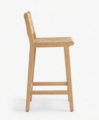 Tabouret de Bar en Bois & Rotin – Palma