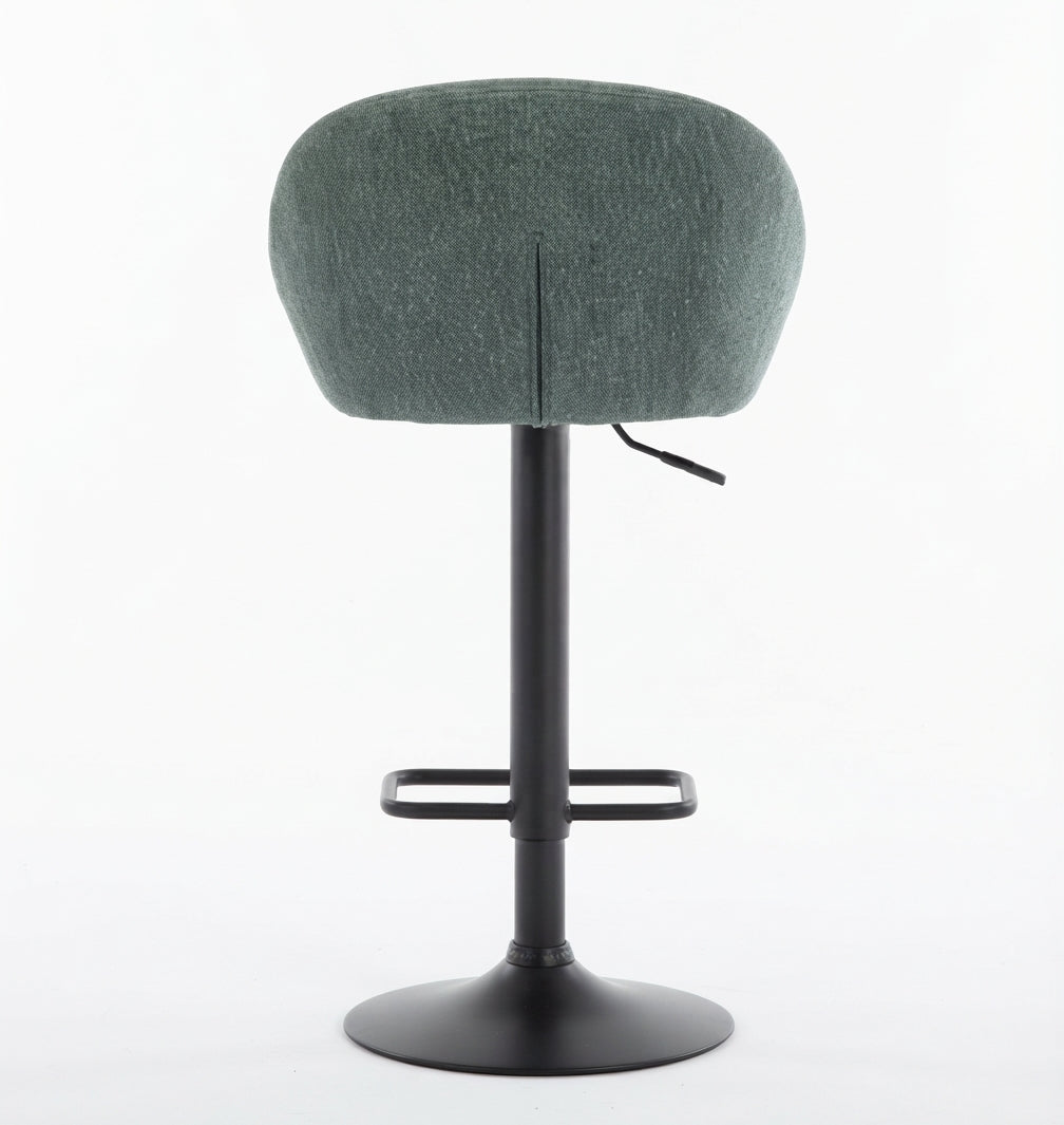 Tabouret de Bar Tissu Vert – Olvério