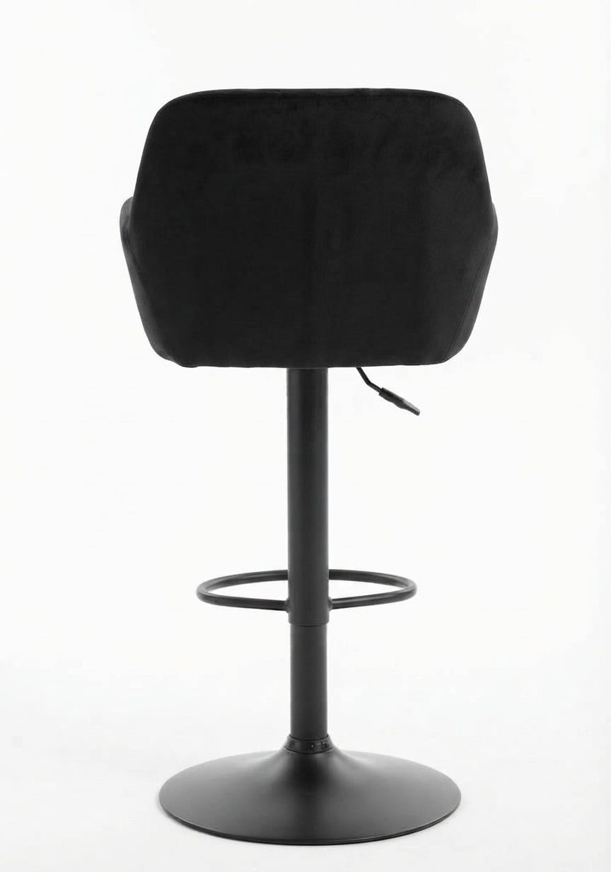 Tabouret de Bar Velours Noir – Marzio
