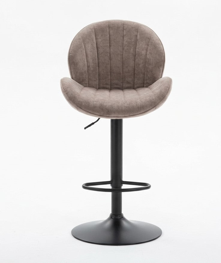 Tabouret de Bar Tissu Taupe – Livia