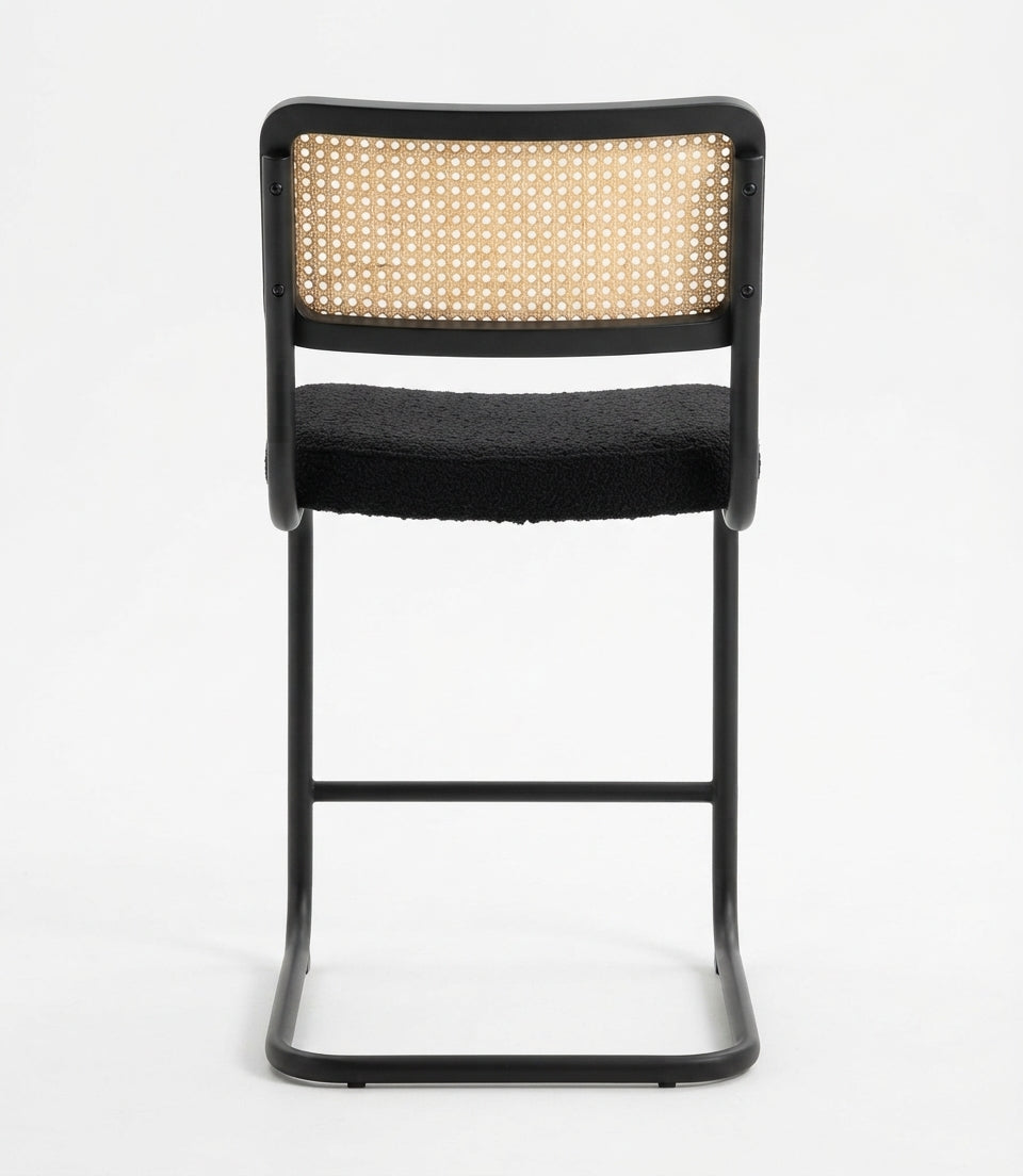 Tabouret de Bar Rotin & Tissu – Valencia