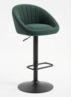 Tabouret de Bar Tissu Vert – Olvério