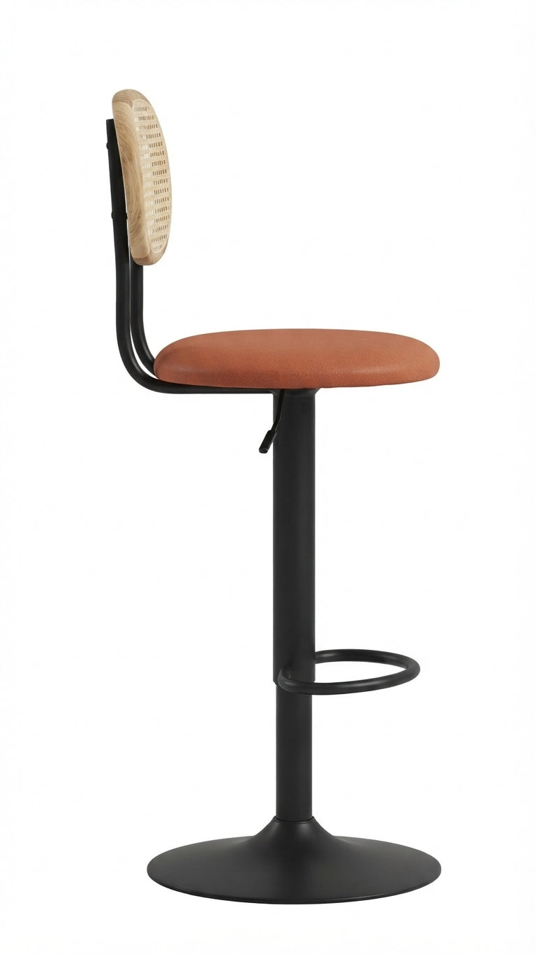Tabouret de Bar Rotin Réglable – Oria