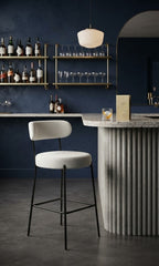 Tabouret de Bar Bouclette Crème – Évora