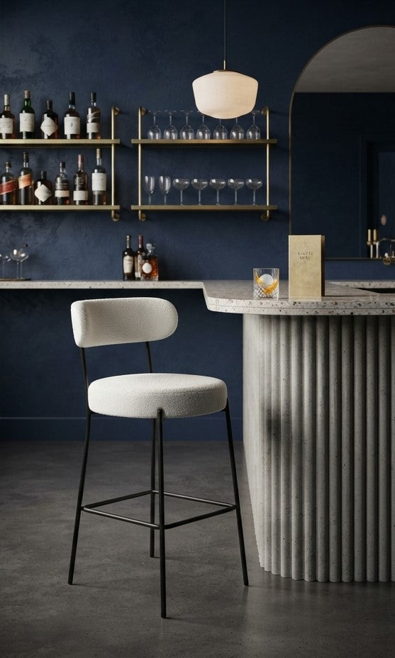 Tabouret de Bar Bouclette Crème – Évora