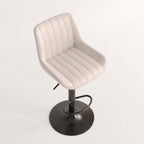 Tabouret de Bar Simili Cuir Beige – Freja