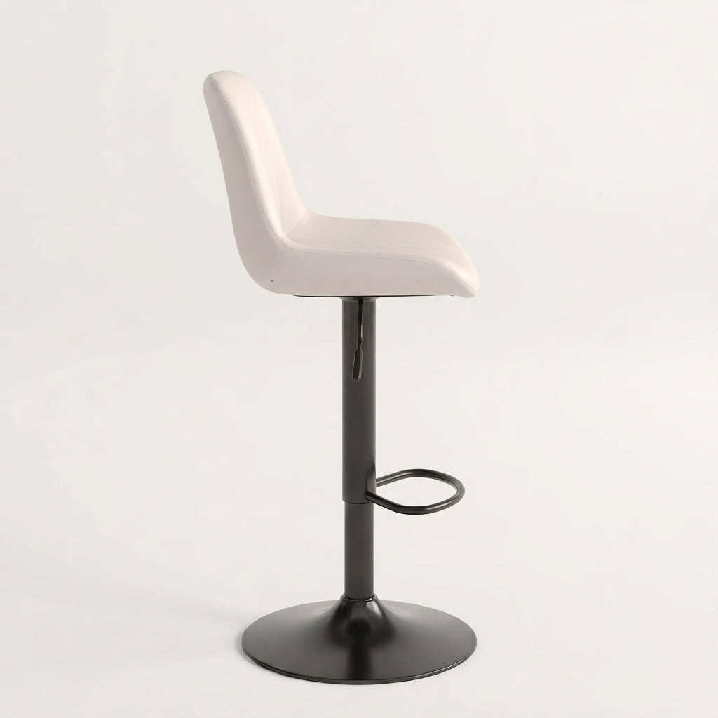 Tabouret de Bar Simili Cuir Beige – Freja