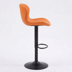 Tabouret de Bar Réglable en Similicuir – Alba Orange