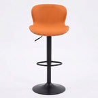 Tabouret de Bar Réglable en Similicuir – Alba Orange