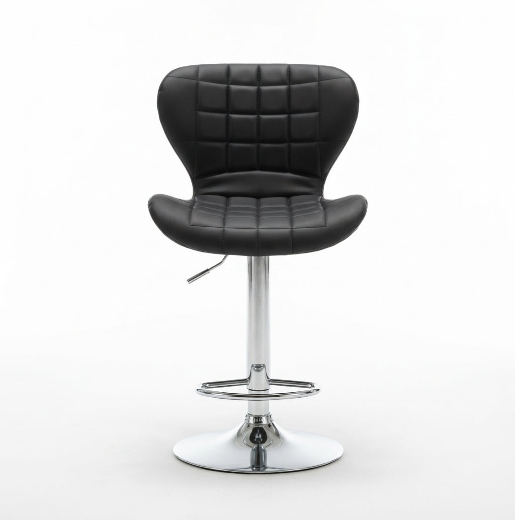 Tabouret de Bar Noir Capitonné – Novaro