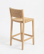 Tabouret de Bar en Bois & Rotin – Palma