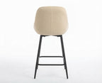 Tabouret de Bar Velours Côtelé Beige – Mavero