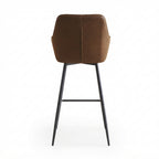 Tabouret de Bar Simili Cuir Marron – Bergen