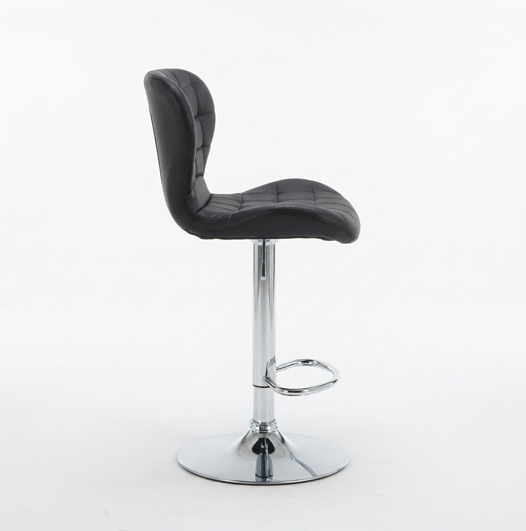 Tabouret de Bar Noir Capitonné – Novaro