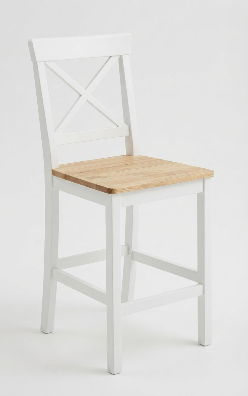 Tabouret de Bar en Bois de Pin Blanc – Brighton