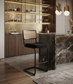 Tabouret de Bar Rotin & Tissu – Valencia