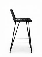 Tabouret de Bar Rotin Noir – Kaïro