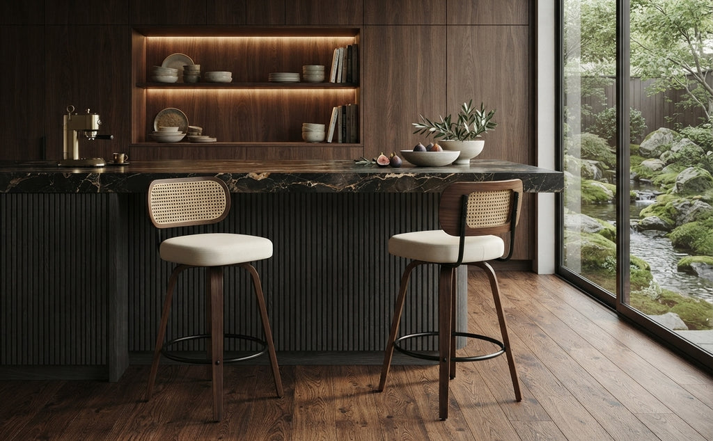 Tabouret de Bar Rotin Pivotant – Firenze
