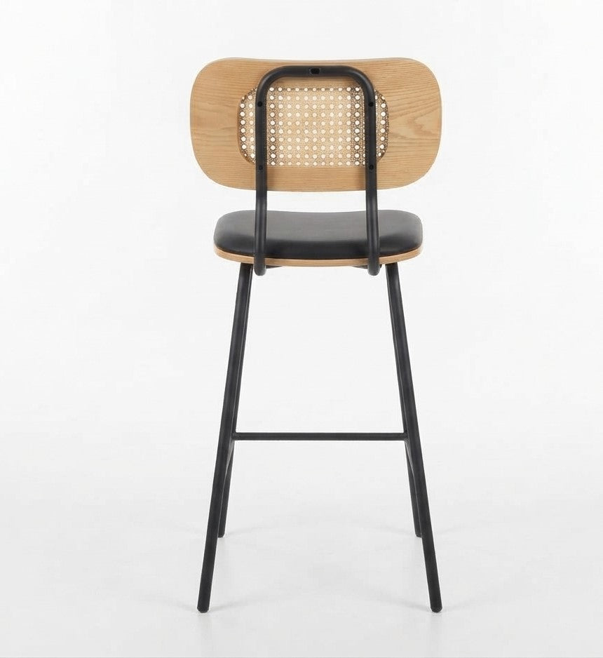 Tabouret de Bar Rotin & Bois – Calista