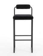 Tabouret de Bar Tissu Noir – Rovello